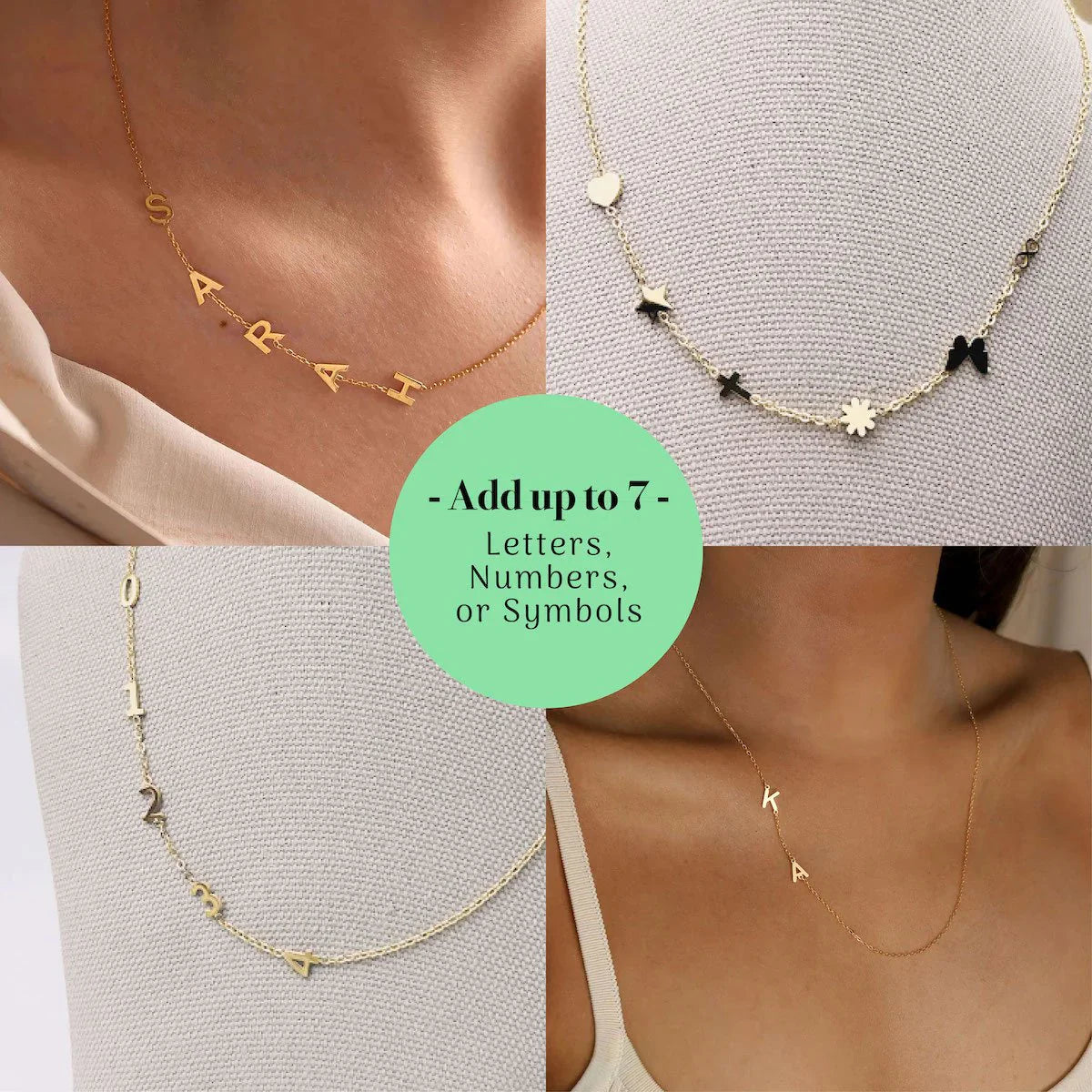 Collier personnalisé avec initiales