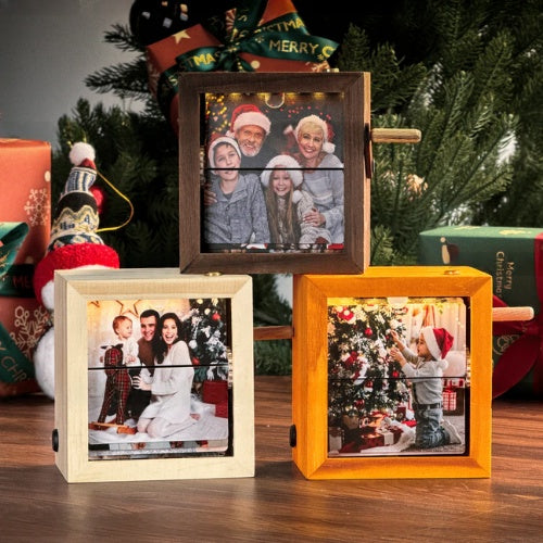 Boîte photo à manivelle personnalisée