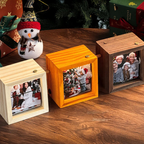 Boîte photo à manivelle personnalisée